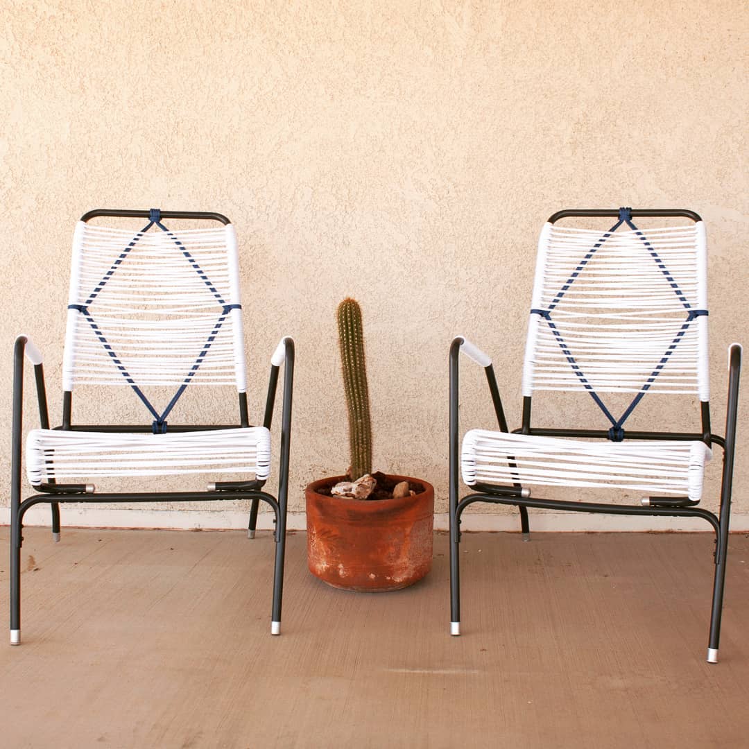 Revived Macrame Patio Chairs